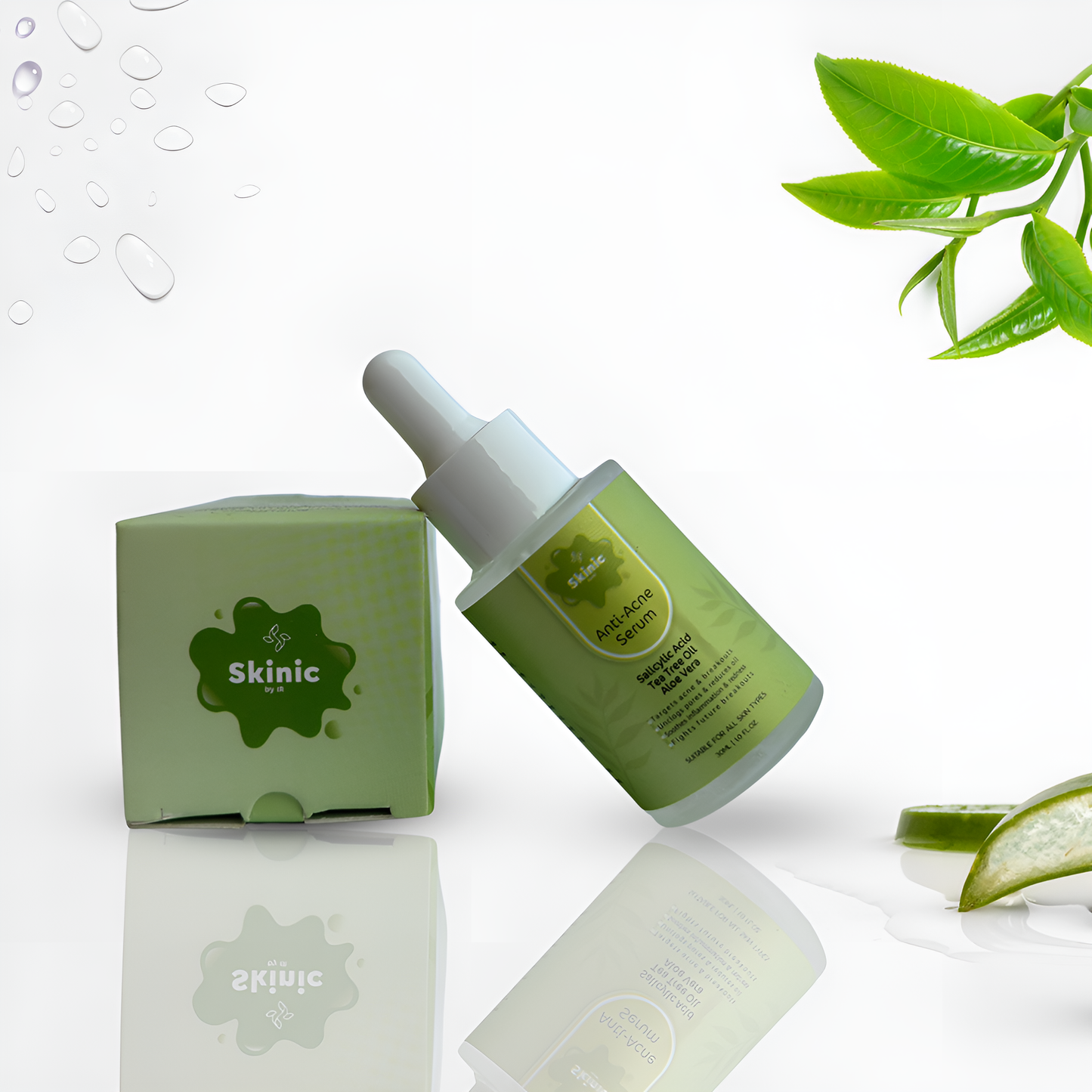 Anti-Acne Serum – With Salicylic Acid, Tea Tree Oil & Aloe Vera – 30ML